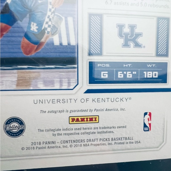 Shai Gilgeous-Alexander 2018 CONTENDERS DRAFT PICKS AUTO #64 ROOKIE RC - Picture 3 of 5